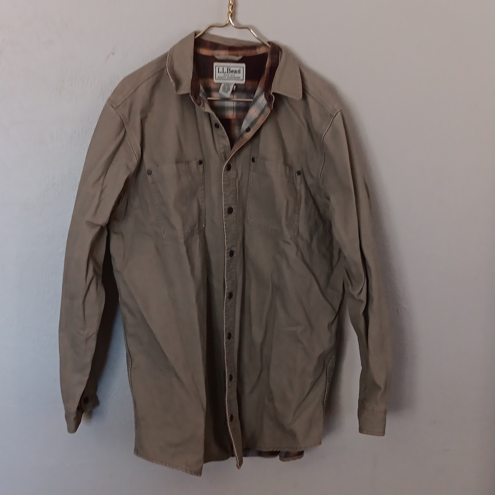 L.L. Bean Vintage 90s Mens Tall Canvas Cotton Jacket Size Large